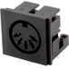 Connfly DS1093-07BN50X Prise encastrée embase femelle horizontale Nombre de pôles: 5 noir 1 pc(s) Tray