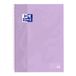 Oxford School Europeanbook - Cahier - Bordure colorée - A4+ - Carré 5mm - 80 Feuilles - 4 Trous - Couverture rigide - Violet pastel