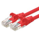 1aTTack.de CAT 5e UTP netwerkpatchkabel met 2x RJ45-connectoren, 7 m, rood