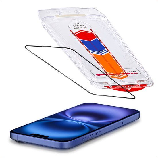 Accezz Screen Protector - Glas Screenprotector met Anti-dust Applicator voor Apple iPhone 16 Plus / 15 Plus