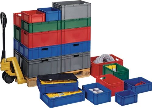 LA-KA-PE Transport stapelbak L400xB300xH120mm - TK400/120-0 BLAUW