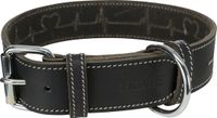 Trixie Halsband Hond Vetleer Heartbeat Print Zwart 34-40 cm