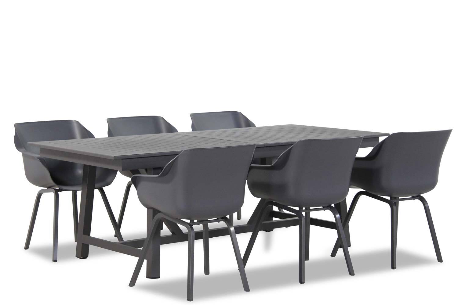 Hartman Sophie element/General 217/277 cm dining tuinset 7-delig