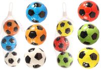 Merkloos / Sans marque Jono Toys Voetballetjes 3 stuks in net Ø6cm