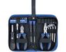 Oxford Biker Toolkit 28st kit met koffer, blauw/zwart