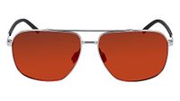 Columbia Heren Mist Trail Zonnebril, Glanzende Gunmetal/Oranje Revo Len, One Size