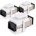 1aTTack.de 3x glasvezel keystone-connectoren OM1 of OM2 (UPC of PC) SC-simplex female naar SC-simplex female multimode beige