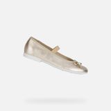 GEOX PLIE MEISJES Ballerina's - PLATINA - Maat 36