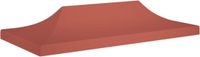 vidaXL Toit de chapiteau 270 g/m² 6x3 m terre cuite