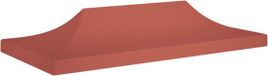 vidaXL Toit de chapiteau 270 g/m² 6x3 m terre cuite