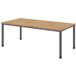 HAMMERBACHER Bureau Série H | Piètement à 4 pieds | réglable en hauteur | extrêmement stable, Taille plateau de table : 200 x 100 cm, Couleur plateau de table : Chêne noueux, Couleur piétement : Graphite