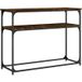 DESIGN IN Table Console, Table D'Appoint, Bout De Canapé, Meuble D'Entrée Chêne Fumé 100x35,5x75 Cm Bois D'Ingénierie