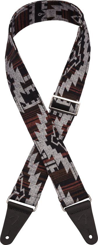 Fender Zion Strap 2" Black Aztec Gitaarband