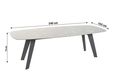 4 Seasons Outdoor Montana dining tuintafel 240 x 103 cm antraciet