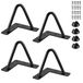 Omgoods - Lot de 4 pieds de table noirs pour cheveux, idéaux pour la fabrication de meubles DIY