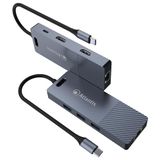 ATLANTIS A04-TC_DK48 Docking Station Dual Display USB C (type C) naar HDMI 4K, Duppia HDMI-uitgang, Gigabit RJ45 Ethernet, 3 USB 3.0, 1 PD-85W. 18 cm kabel compatibel met alle computers
