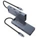 ATLANTIS A04-TC_DK48 Docking Station Dual Display USB C (type C) naar HDMI 4K, Duppia HDMI-uitgang, Gigabit RJ45 Ethernet, 3 USB 3.0, 1 PD-85W. 18 cm kabel compatibel met alle computers