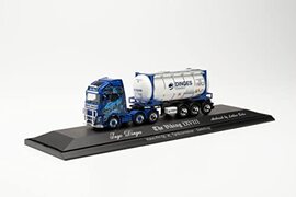 Herpa 122184 Volvo FH Gl. XL 6 x 2 tankcontainer-zadelkabel"Ingo Dinges" vrachtwagen miniatuur modellen klein model verzamelstuk detailgetrouw