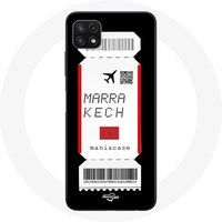 Maniacase Etui voor Samsung Galaxy A22 5G Air ticket Marrakech Marokko