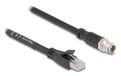 DeLOCK 80577 netwerkkabel Zwart 1 m Cat5e S/FTP (S-STP) Rond