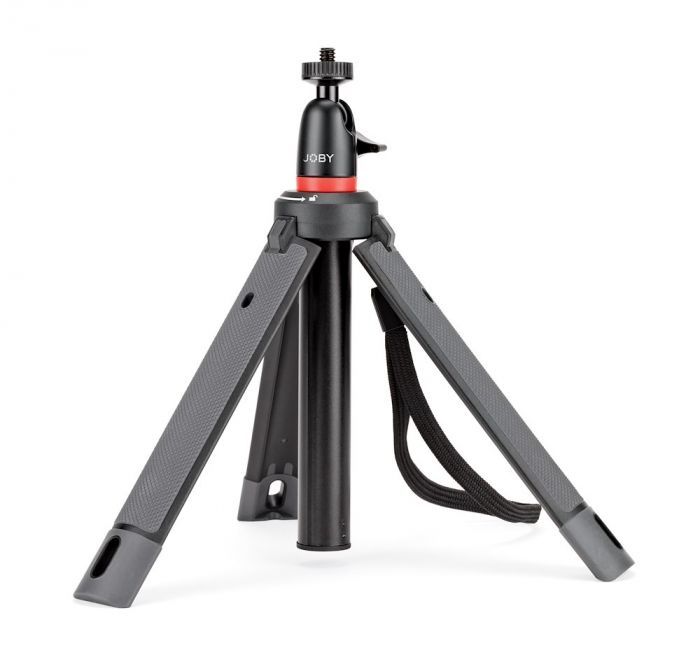 Joby TelePod 325 Tripod - Smartphone/Action Camera - Black/Red