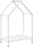 vidaXL - Brandhoutrek - 40x25x60 cm - koudgewalst staal - wit