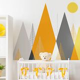 Ambiance Sticker Kinderstickers van Scandinavische bergen en Antarctica, 80 x 120 cm