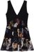 Desigual Damesjurk Collage Zwart Mouwloos V-hals Kort Polyester Gebloemd S