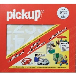 Pick-Up assorti helvetica 30 mm c wit