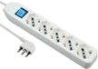 Electraline 62094 multiprise avec câble - 5 prises universelles - 3 m - Blanc