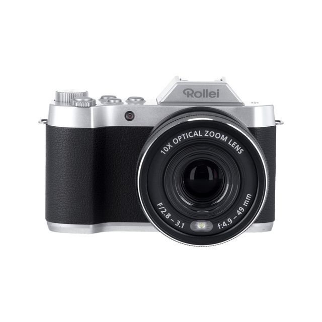Rollei Powerflex 10x Retro - Zwart/Zilver - 64MP - 10x Optische Zoom - 4K Camera