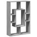 VidaXL Bibliothèque 63x20x90 cm bois de particules gris aspect chêne sonoma