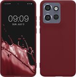kwmobile telefoonhoesje geschikt voor Motorola Edge 60 Neo / Edge 50 Neo / ThinkPhone 25 - Hoesje voor smartphone - Back cover in bordeaux-violet