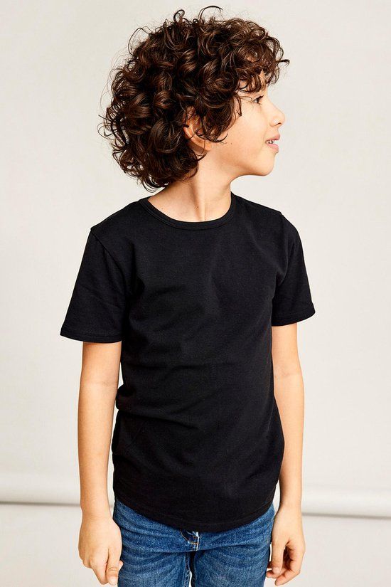 Name It Nkmt-shirt Slim 2p Noos T-shirt - Black - Kids Size 158/164