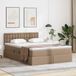 Maison Exclusive - Lit avec rangement et éclairage LED, couleur cappuccino, 140 x 200 cm, similicuir