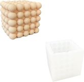 Jesmonite Unicraft Siliconen mal kubus bubbel 9x9 cm