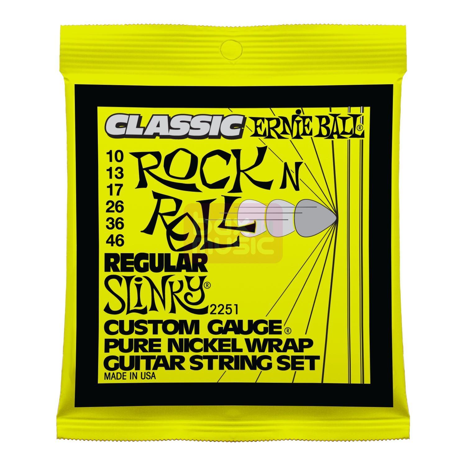 Ernie Ball 2251 Classic Pure Nickel Regular Slinky snarenset