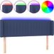 Tête de lit LED bleue 147x16x78/88 cm tissu