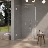 FortiFura Galeria Douchecabine - 80x80x200cm - Vierkant - Helder glas - Chroom