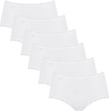 sloggi Dames midi slip 6 pack 24/7 Cotton Lace wit
