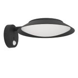 EGLO Cerrisi Solar Wandlamp Buiten - 25 cm - Zwart/Wit - Bewegingssensor