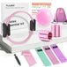 Merkloos Pilates-ring - 13,5 inch magische cirkel - Set met enkelpolsgewichten en weerstandsbanden