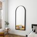 Saniclass Curve Passpiegel - 162x76cm - met frame - mat zwart