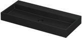 Wastafel INK United Wastafel Porselein Zonder Kraangat - 1000x450x110 mm - Mat Zwart