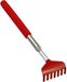 Generisch Draagbare, uitschuifbare rugkrabber-massageapparaat, metalen, compact, met 5 secties, verstelbaar van 20 tot 68 cm, rood