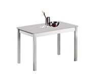 ASTIMESA Vaste keukentafel, metaal, grijs, 110 x 70 cm