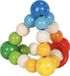 Goki Baby Bijtring: PIRAMIDE H7cm, met elastiek, hout