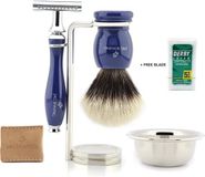 Jag Shaving Professionele scheerset voor heren met veiligheidsscheermes en scheerkwast Beste in kwaliteit (scheerset voor heren)