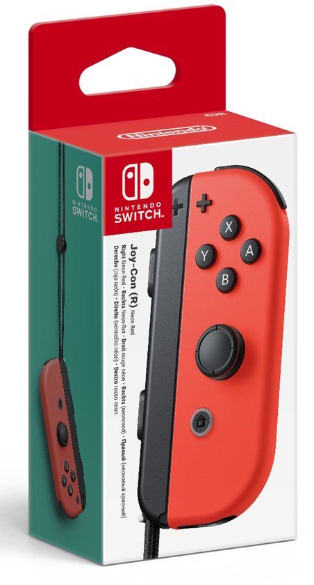 Nintendo Joy-Con (R) Rood Bluetooth Gamepad Digitaal Nintendo Switch, Nintendo Switch OLED