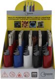 Merkloos / Sans marque Benson Aansteker - 4x stuks - navulbaar - BBQ aansteker - 12 cm